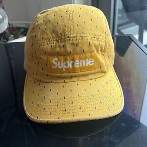 Supreme Gold Purple Diamond Cotton Camp Cap